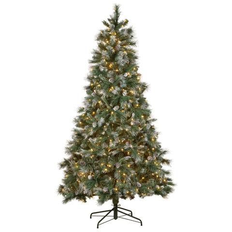 National Tree Company 2.7m Bayville Pine Pre-Lit Christmas Tree