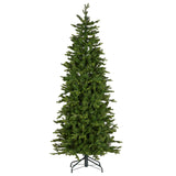 Christabelle 6ft Slim Carrington Fir Christmas Tree Multi Functional White & Coloured LED Lights & Foot Pedal