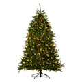 1.8m National Tree Company Dunhill Shimmer Fir Pre-Lit Christmas Tree