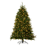 1.8m National Tree Company Dunhill Shimmer Fir Pre-Lit Christmas Tree