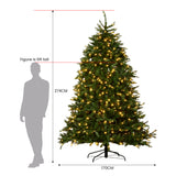 2.7m National Tree Company Dunhill Shimmer Fir Pre-Lit Christmas Tree