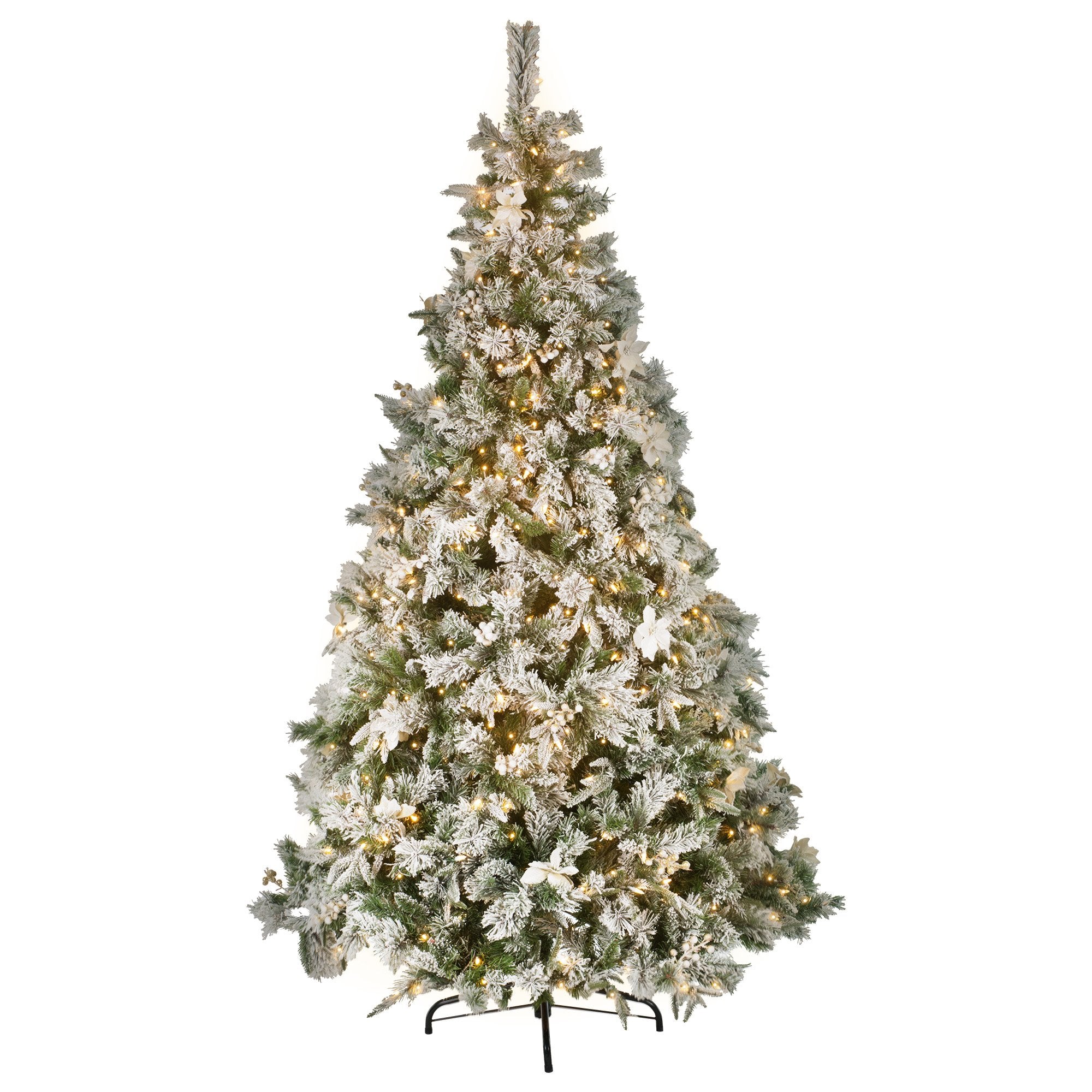 7.5 ft 229cm Frost Colonial Christmas Tree with Lights