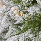 7.5 ft 229cm Frost Colonial Christmas Tree with Lights