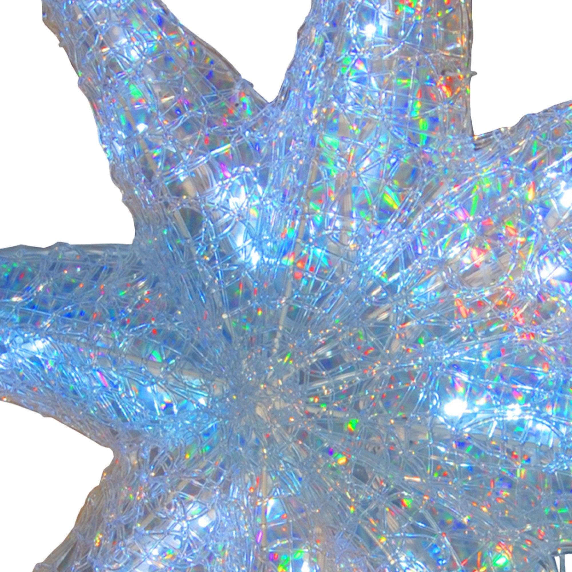 Christmas Display Star with Lights - 107cm