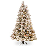 2.3m 229cm Snowy Bedford Christmas Tree 1012 tips 800 LED Lights