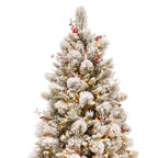 2.3m 229cm Snowy Bedford Christmas Tree 1012 tips 800 LED Lights