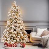 2.3m 229cm Snowy Bedford Christmas Tree 1012 tips 800 LED Lights