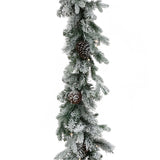 Christabelle 2.7m Christmas Garland with Lights Dorchester Snow Tree Decoration Ornament