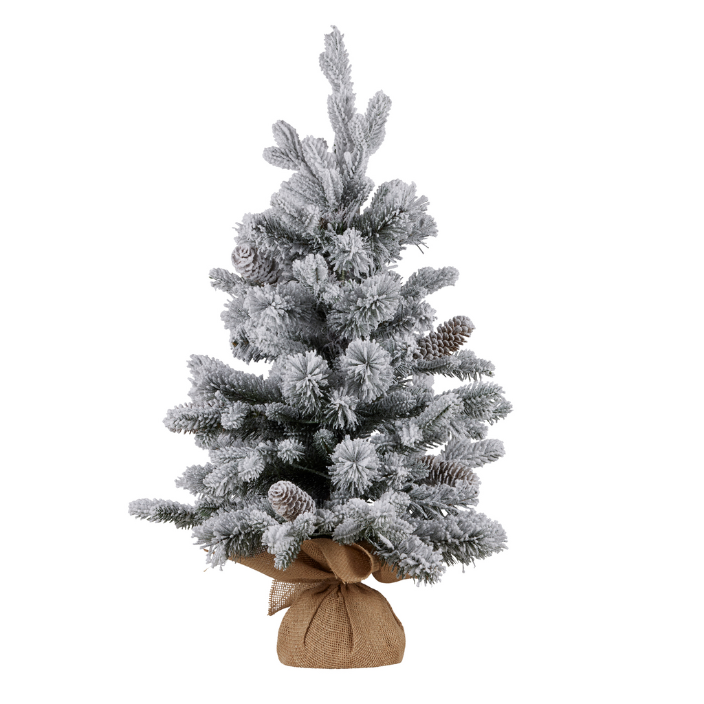 61cm National Tree Company Snowy Dorchester Table top Pre-Lit Christmas Tree