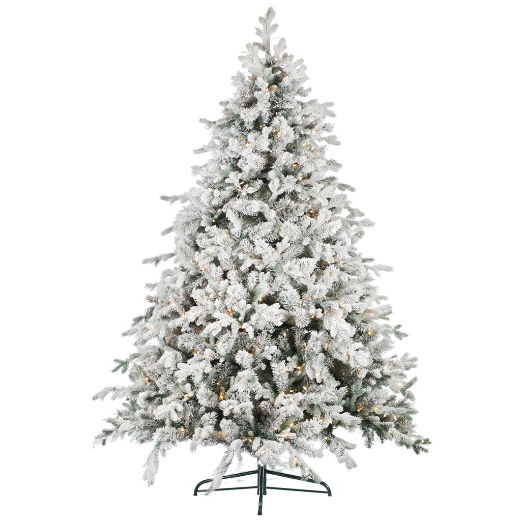 2.7M Christmas Tree with Twinkle Lights- Snowy Dorchester