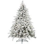 2.7M Christmas Tree with Twinkle Lights- Snowy Dorchester