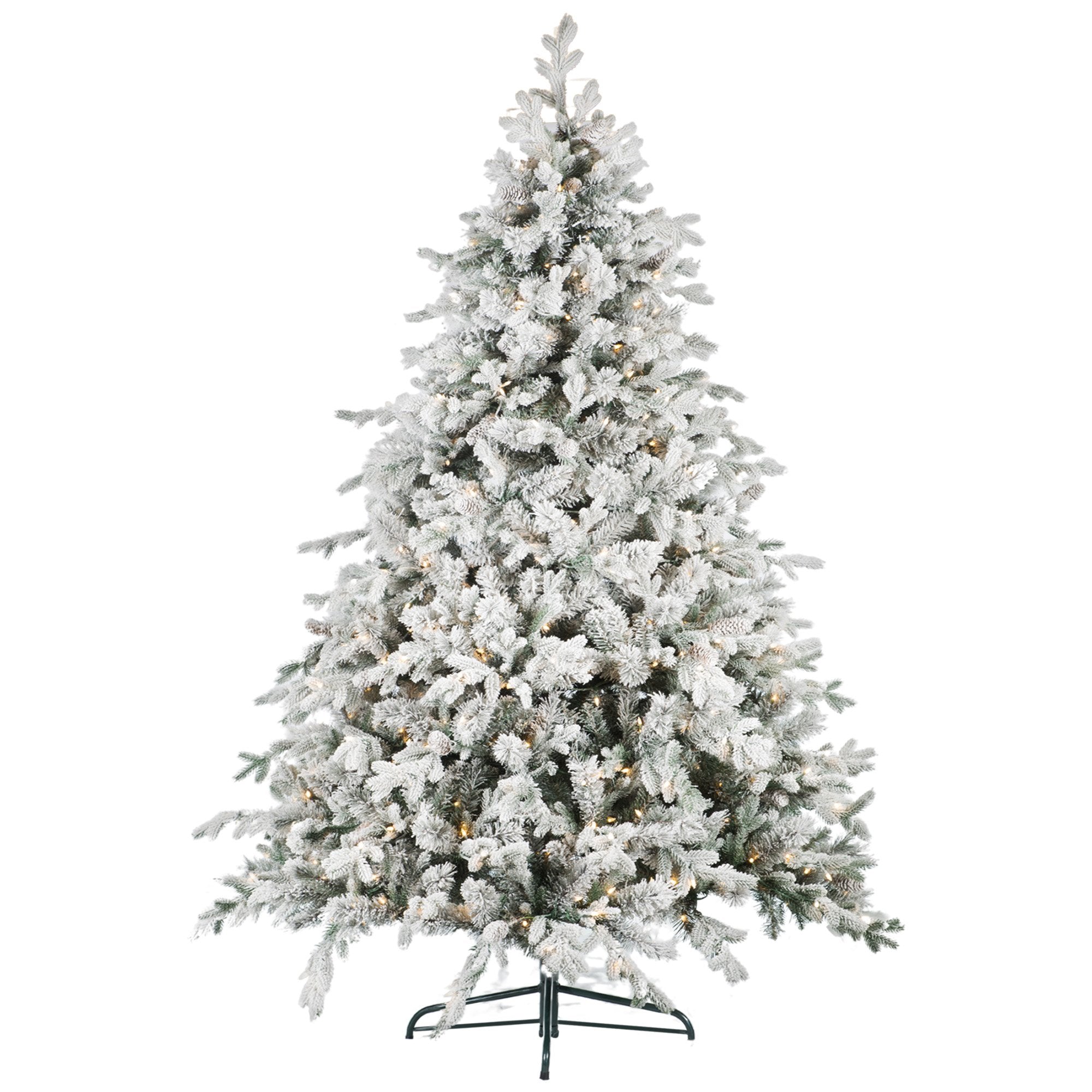 2.7M Christmas Tree with Twinkle Lights- Snowy Dorchester