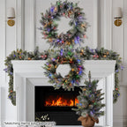 Christabelle 2.7m Christmas Garland Snowy with LED Lights Stamford Spruce Tree Decoration Ornament