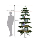 Christabelle 2.3m Christmas Display Tree with 5 Shelves & Foliage