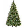 2.3M Christmas Tree with Twinkle Lights- Wintry Pine