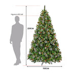 2.3M Christmas Tree with Twinkle Lights- Wintry Pine