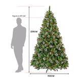 2.3M Christmas Tree with Twinkle Lights- Wintry Pine