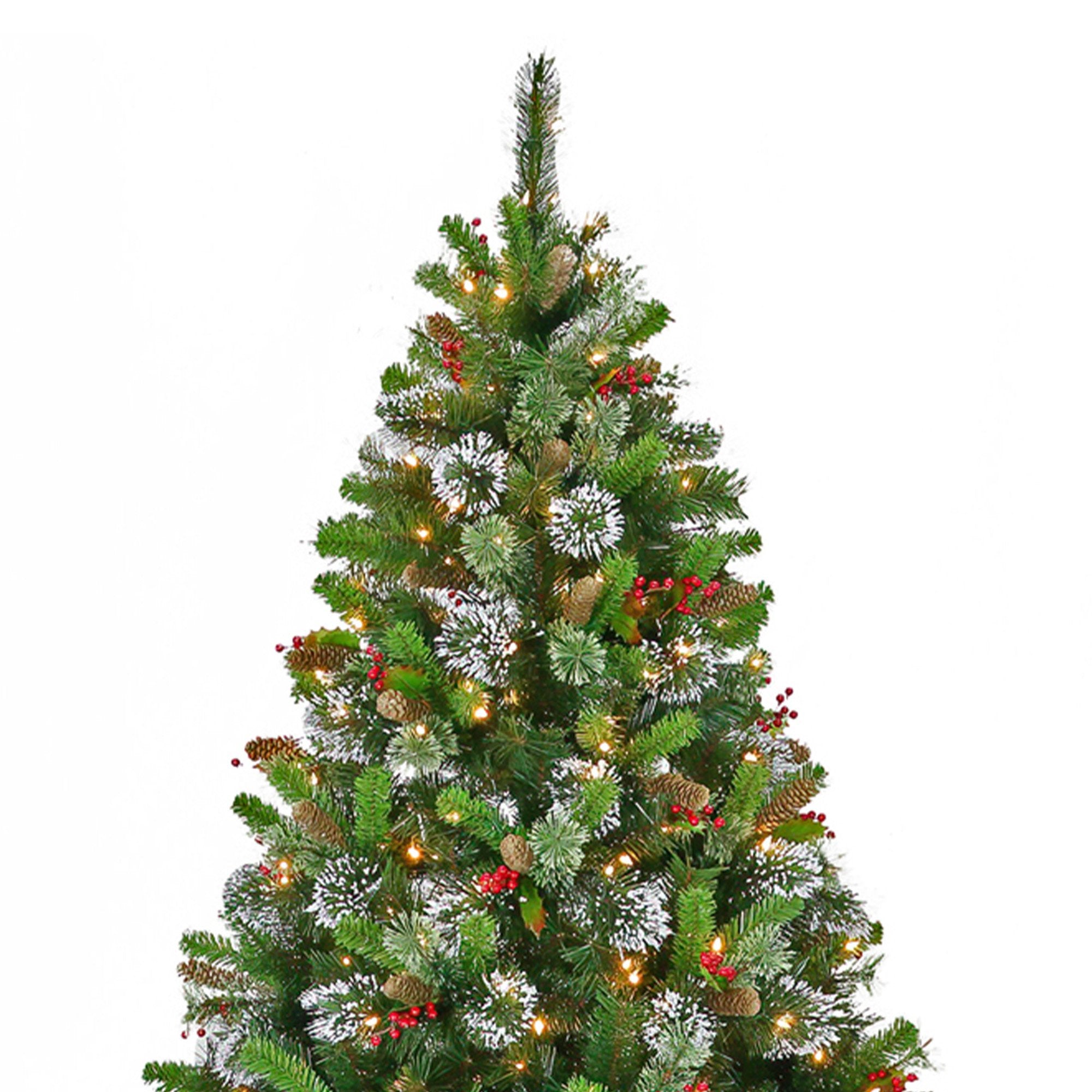 2.7M Christmas Tree with Twinkle Lights Wintry Pine