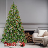 2.7M Christmas Tree with Twinkle Lights Wintry Pine