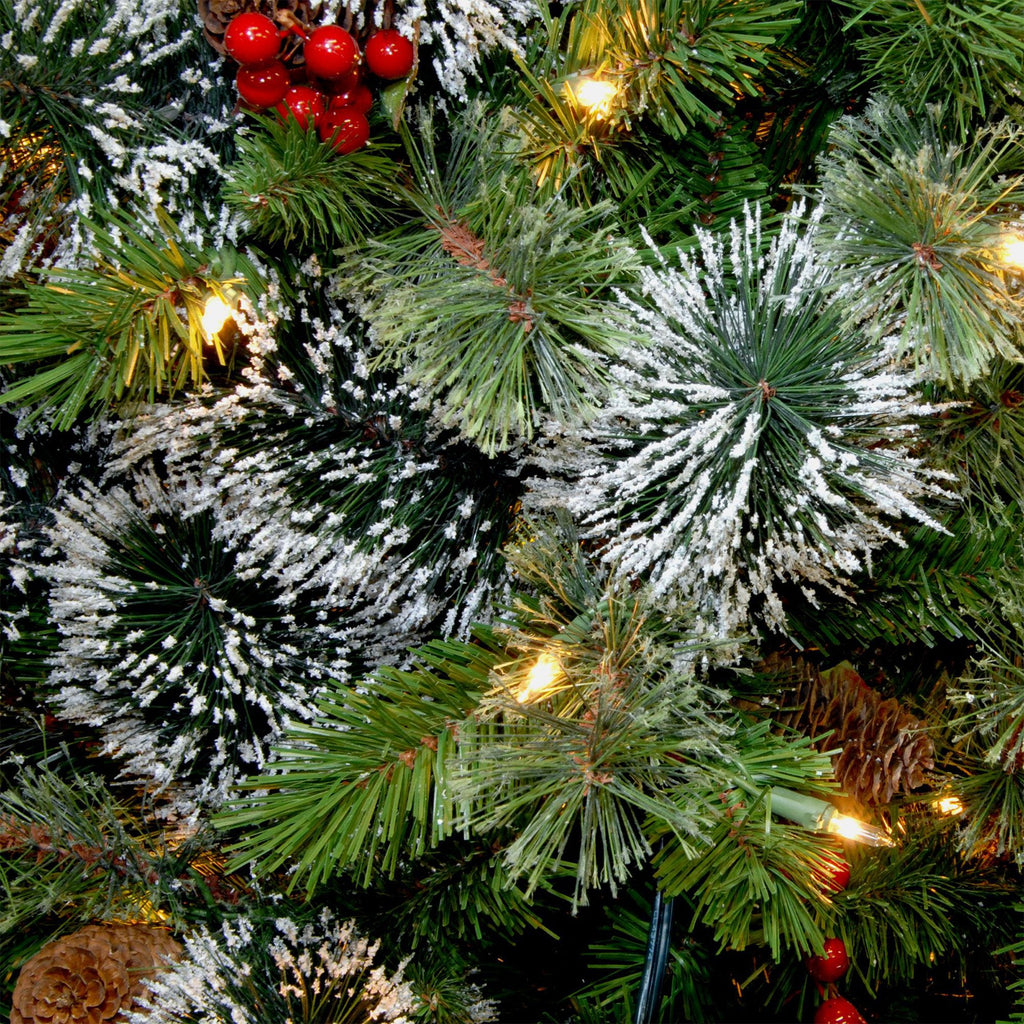 2.7M Christmas Tree with Twinkle Lights Wintry Pine