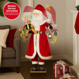 Christabelle Large 1.5m Musical Animated Santa Claus Christmas Decoration with Lantern Ornament