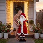 Christabelle Large 1.5m Musical Animated Santa Claus Christmas Decoration with Lantern Ornament