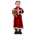 Christabelle Large 1.5m Musical Animated Mrs Claus Christmas Decoration with Candle Ornament