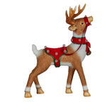 Christabelle 80cm Brown Reindeer Christmas Light Up Display Animated Warm White LED Indoor Xmas Festive Decoration