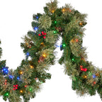 Christabelle 2.74m Christmas Garland with LED Lights Berries Pine Cones Multicolour Tree Decoration Ornament