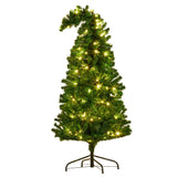 1.2m Bad Santa Curved Multicolour Pre-Lit Christmas Tree