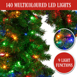 1.2m Bad Santa Curved Multicolour Pre-Lit Christmas Tree