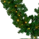 Chadwick Green Pre-Lit Christmas Garland - 274cm