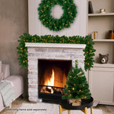 Chadwick Green Pre-Lit Christmas Garland - 274cm