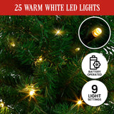 Christabelle 61cm Christmas Tree Chadwick Green Pre-Lit LED Lights Tabletop Mini Small