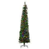 Christabelle 2.3m Christmas Tree Duncan Pine Pencil 7.5ft Pre Lit LED Lights