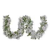 Majestic Snow Prelit Christmas Garland - 274cm