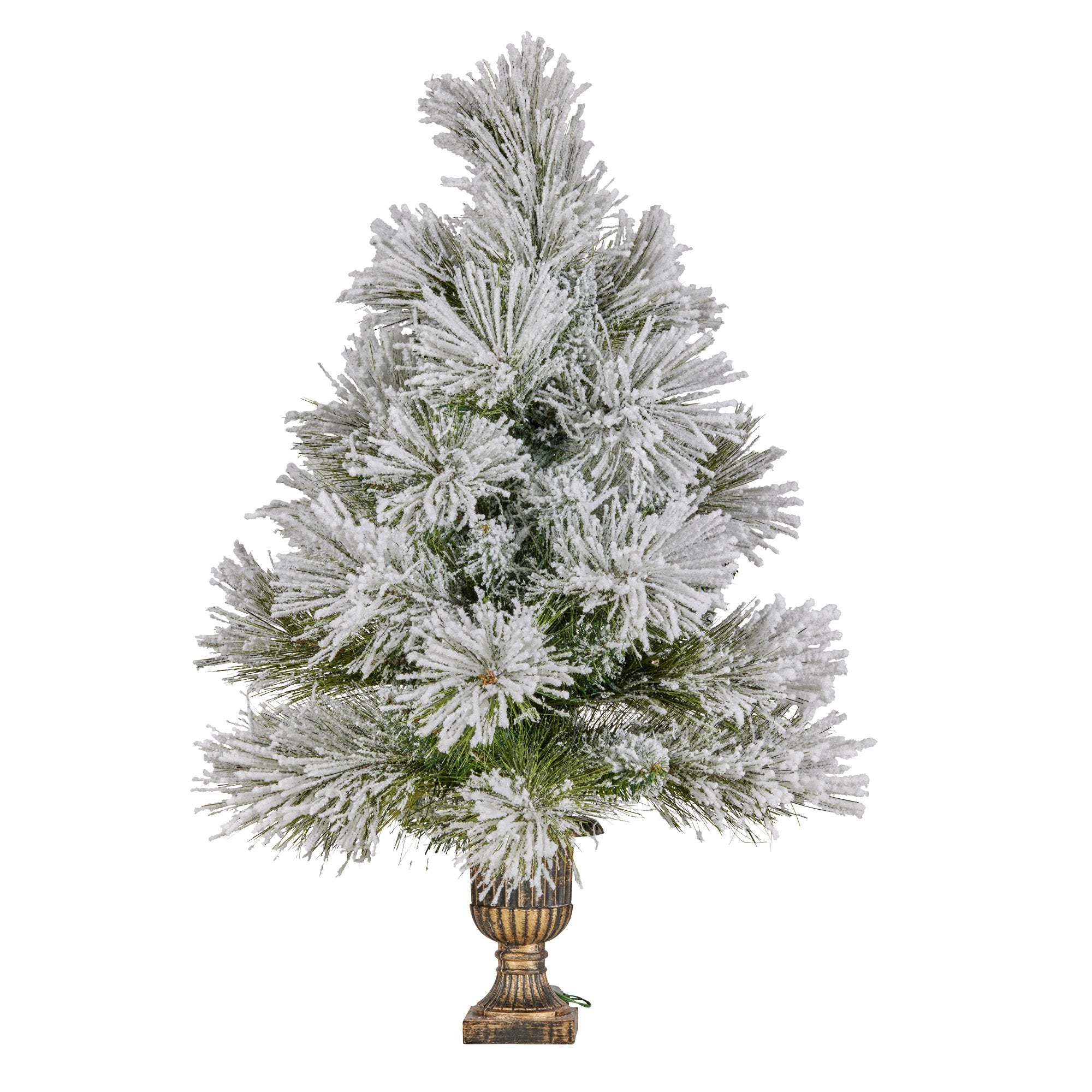 61cm Majestic Snow Prelit Tabletop Christmas Tree
