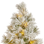 61cm Majestic Snow Prelit Tabletop Christmas Tree