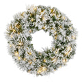 Christabelle 61cm Snow Christmas Wreath Lush Majestic Front Door Decoration Ornament