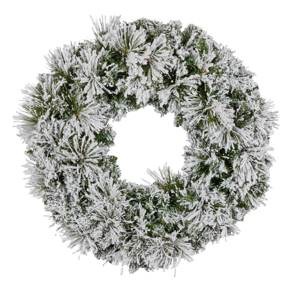 Christabelle 61cm Snow Christmas Wreath Lush Majestic Front Door Decoration Ornament