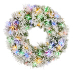 Christabelle 61cm Snow Christmas Wreath Lush Majestic Front Door Decoration Ornament