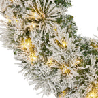 Christabelle 61cm Snow Christmas Wreath Lush Majestic Front Door Decoration Ornament