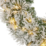 Majestic Snow Christmas Wreath - 61cm