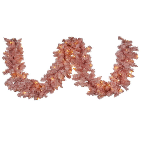 Pretty in Pink Christmas Garland - 274cm