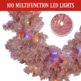 Pretty in Pink Christmas Garland - 274cm