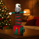 Christabelle 38cm Battery-Operated Christmas Mouse with Animation & Singing