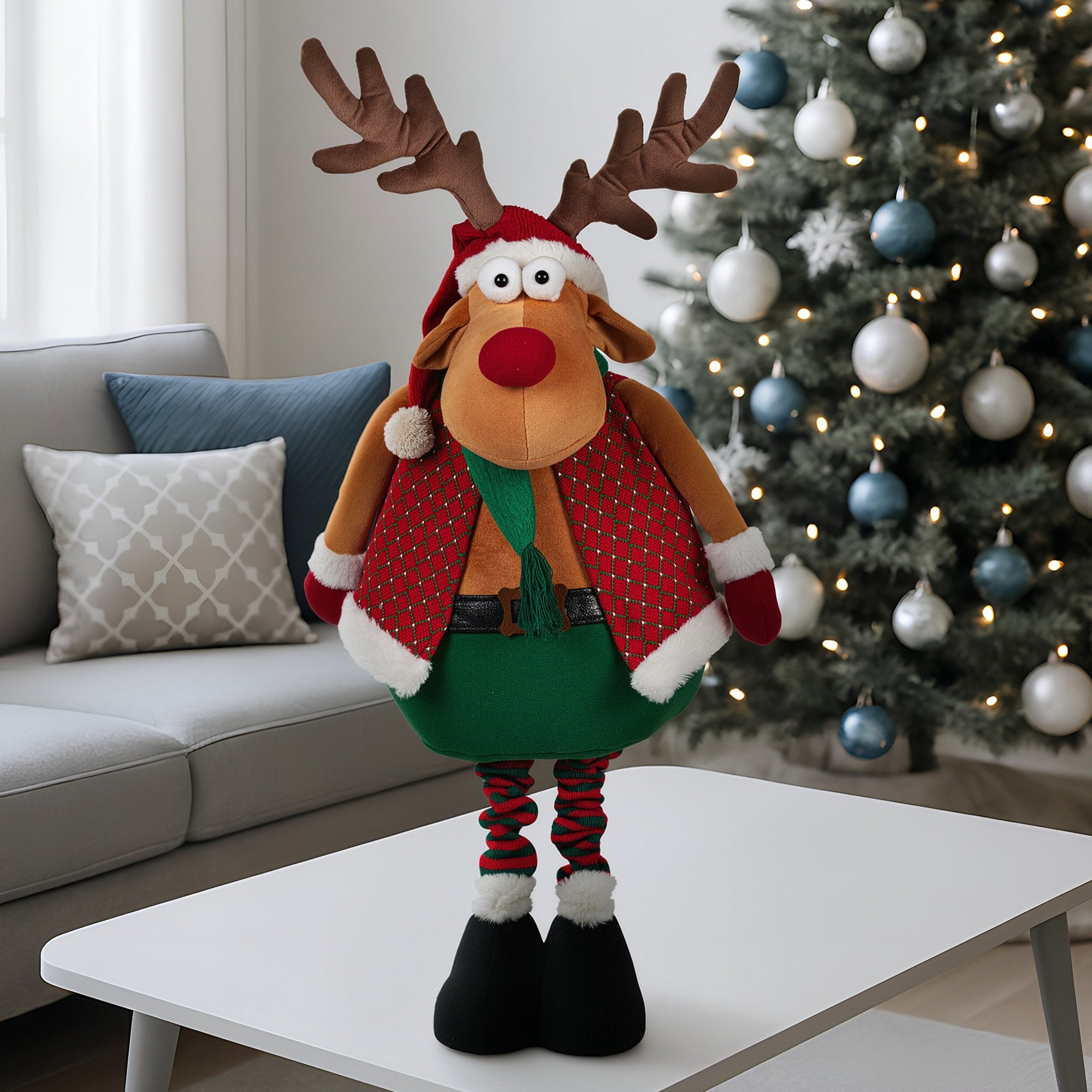 Christabelle 71cm Battery-Operated Christmas Moose with Animation & Music