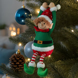 Christabelle 37cm Battery-Operated Hanging Elf with Animation & Music