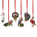 Christabelle Australian Animal Christmas Tree Decorations Set of 6 Hand-Painted Resin Ornaments Gift Box