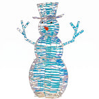 Christabelle 1.2m Christmas Snowman Indoor Outdoor Display Decoration LED Lights Front Yard Lawn Statue Ornament